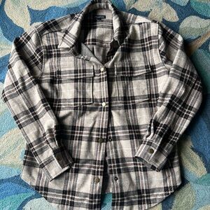 Flag & Anthem Plaid Flannel Thick Shirt jacket size small